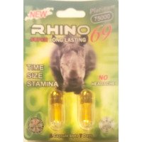 Rhino 69 3D Platinum 75000  Double 24CT