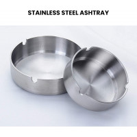 Ashtray Steel Metal 4" big