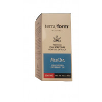 Cbd Terraform Wellness Premium Full Spectrum Hemp oil Extract Mentha cold Pressed Peppermint Oil 500 mg 30 ml