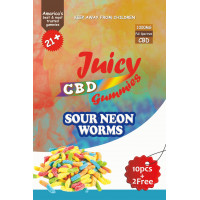 J-Gummies-1000mg	10+2	Sour Neon worm